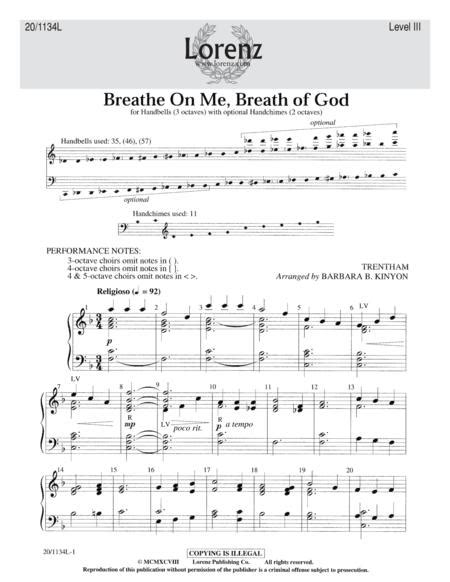 Breathe On Me, Breath Of God (for Handbell Solo With Piano Accompaniment)